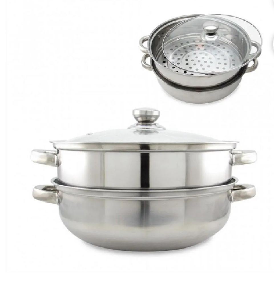 Olla Y Vaporera En Acero Inoxidable Cocc